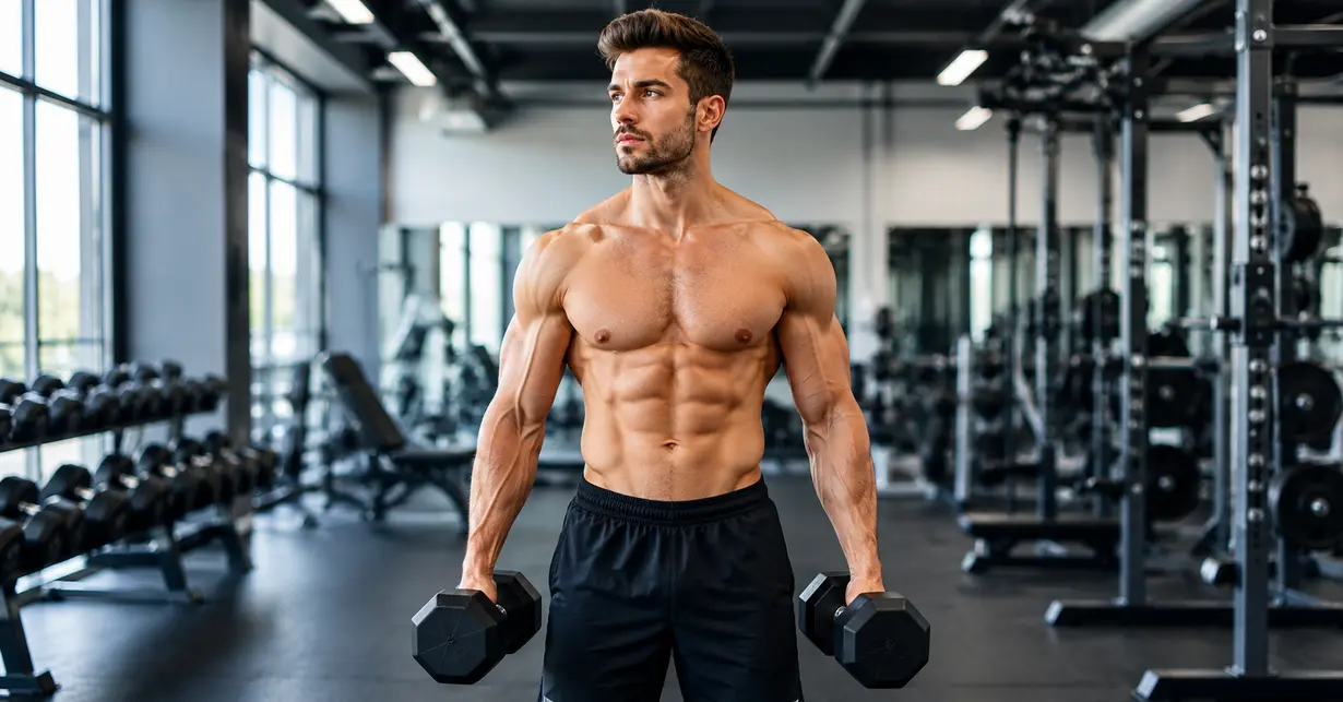 Balanced dumbbell training to build a symmetrical body